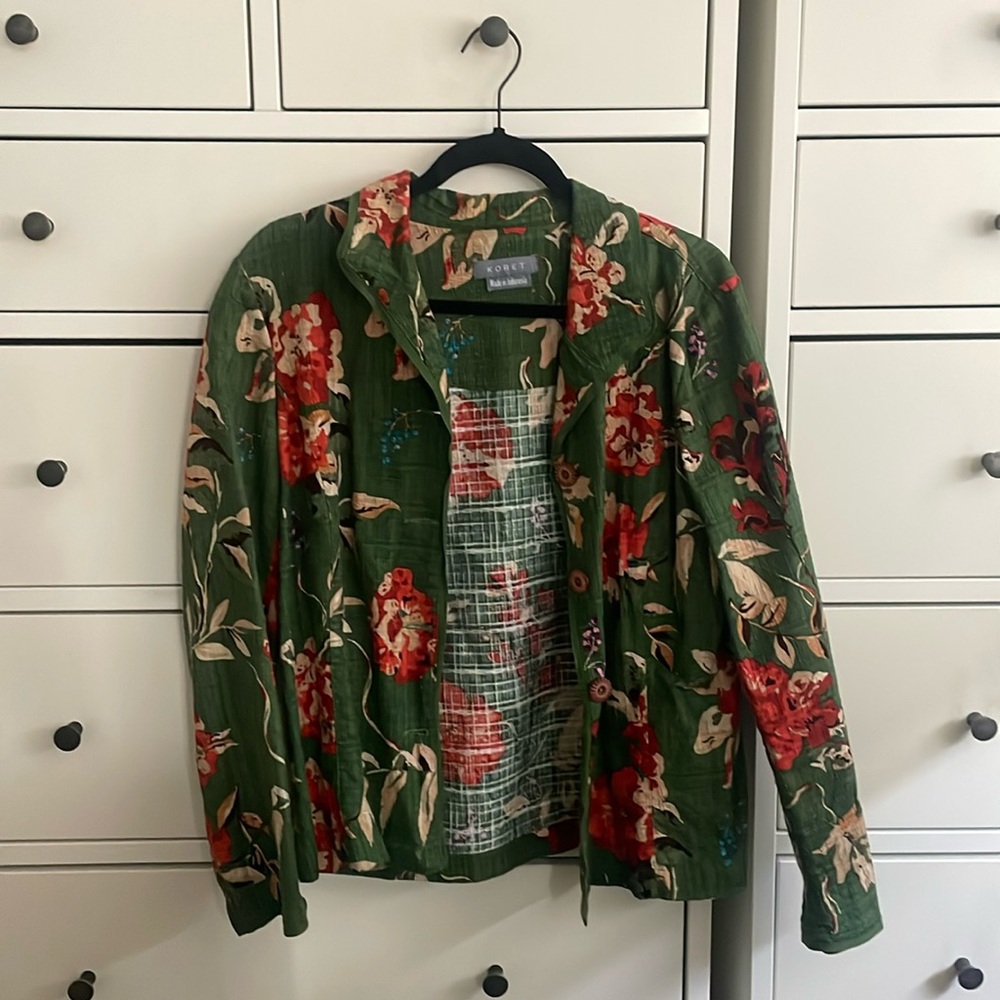 Koret Green Floral Jacket